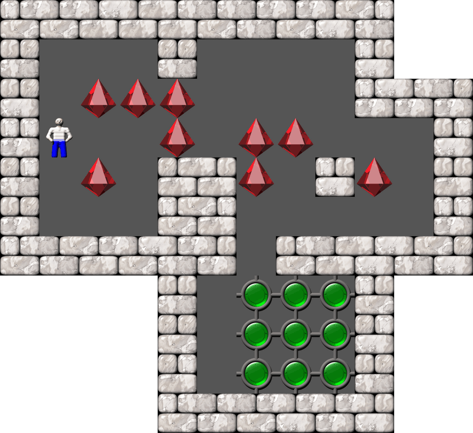 Sokoban Mass Remodel level 498